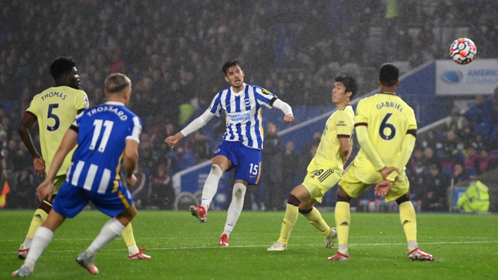 Arsenal were held to a goalless draw by Brighton and Hove Albion on Saturday