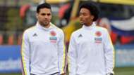 Radamel Falcao García y Juan Guillermo Cuadrado Selección de Colombia práctica 29052015