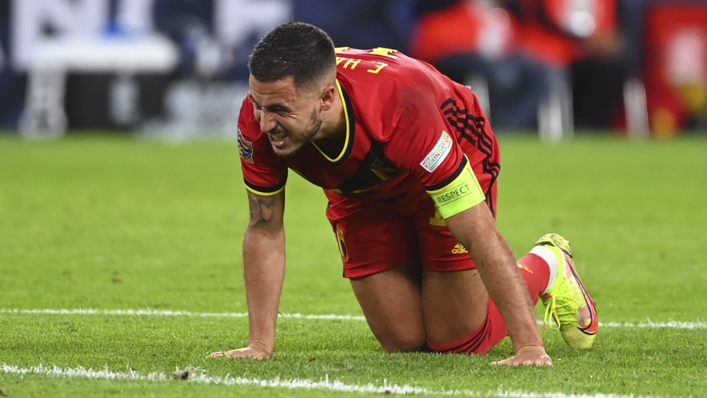 Eden Hazard during Belgium's Nations League loss to France