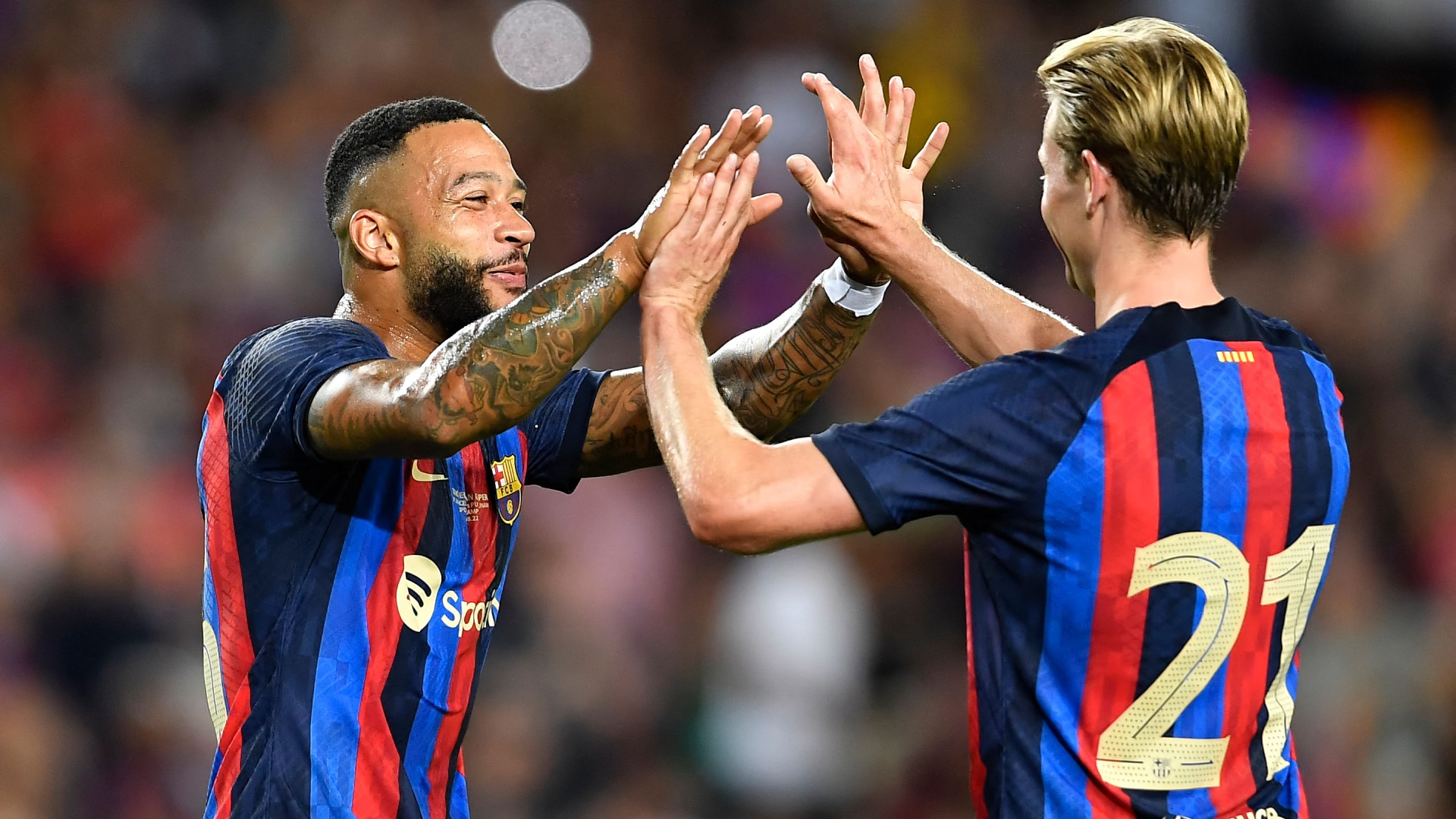 Memphis Depay Frenkie De Jong Barcelona