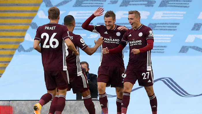 Manchester City 2-5 Leicester City: Vardy hat-trick leaves Guardiola stunned