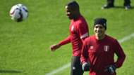 Jefferson Farfan Paolo Guerrero Peru training session in Temuco 21062015