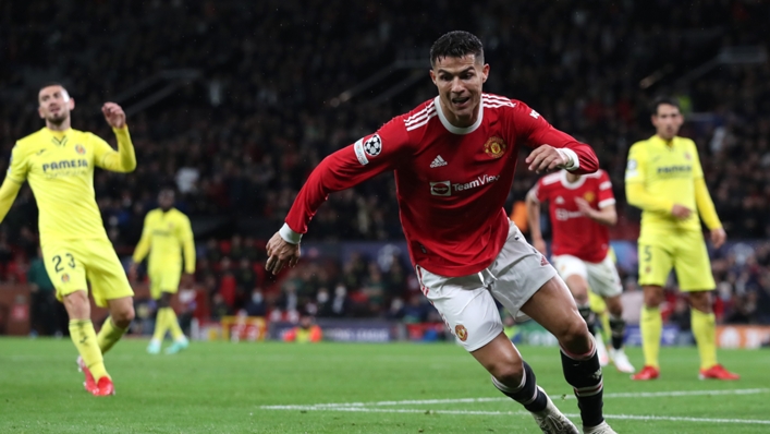 Cristiano Ronaldo scored the decisive late winner for Manchester United against Villarreal