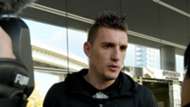 Franco Armani Atletico Nacional answers questions upon their arrival at Kansai Airport in Izumisano 10122016