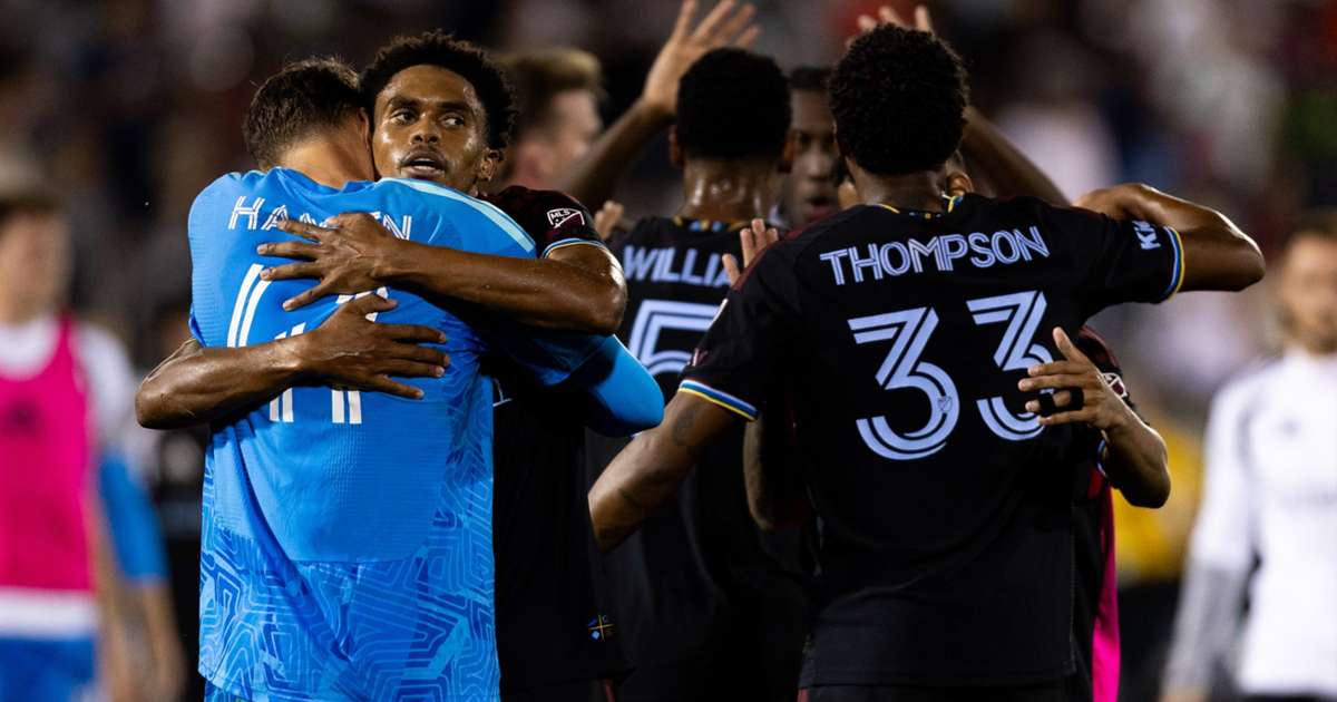 Colorado Rapids players during their MLS playoff push
