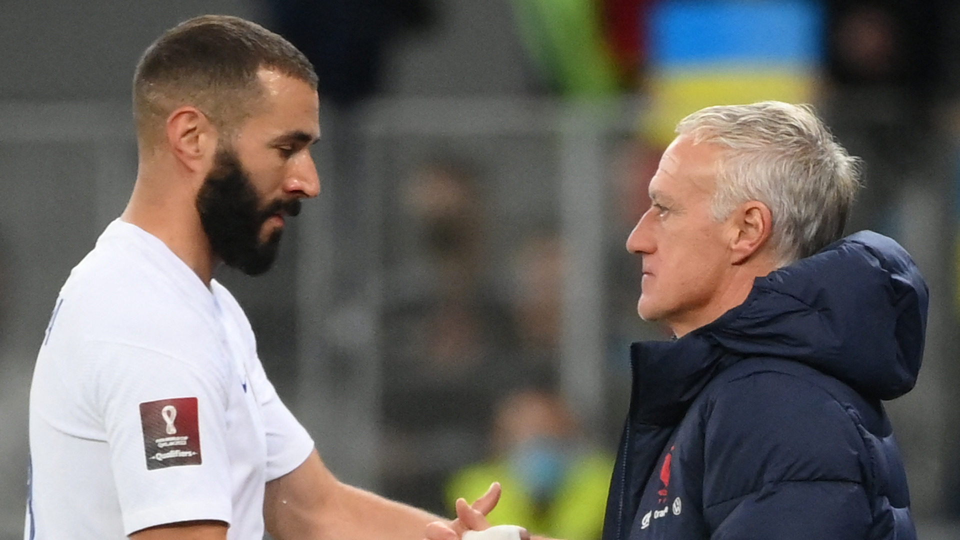 France boss Didier Deschamps and striker Karim Benzema