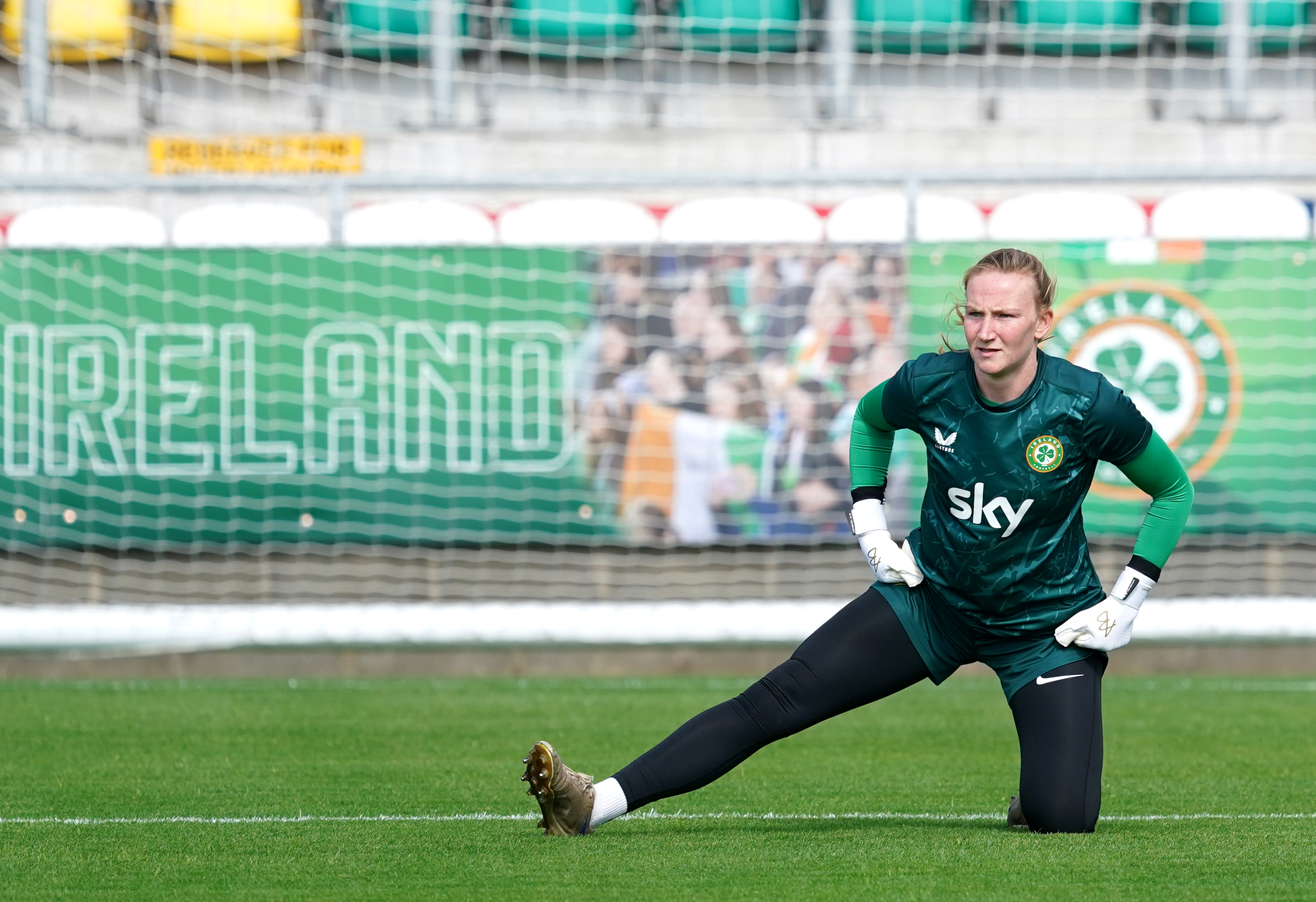 Brosnan saved a vital penalty to help the Girls in Green book their place in the World Cup