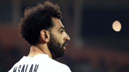 Mohamed Salah in action for Egypt at the Africa Cup of Nations