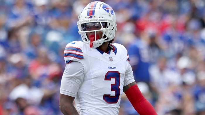Bills’ Damar Hamlin sees first game action since cardiac arrest