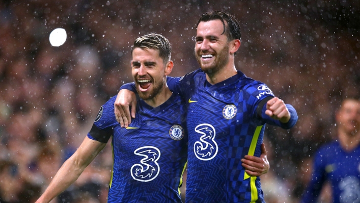Jorginho (left) has been one of Chelsea' standout players in Europe this season