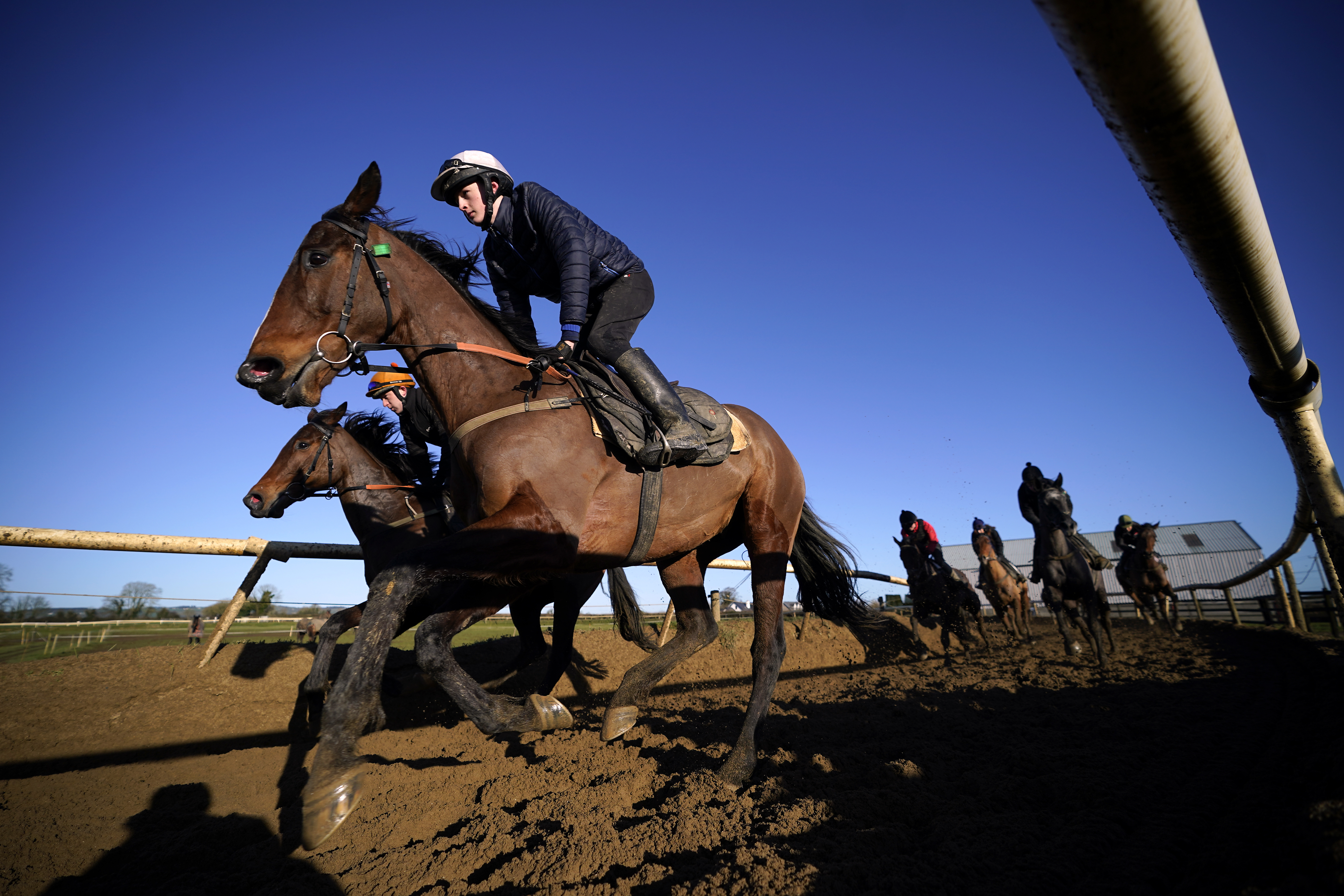 Hewick in action at the Hanlon yard on Monday