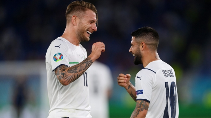 Ciro Immobile and Lorenzo Insigne were on target for Italy