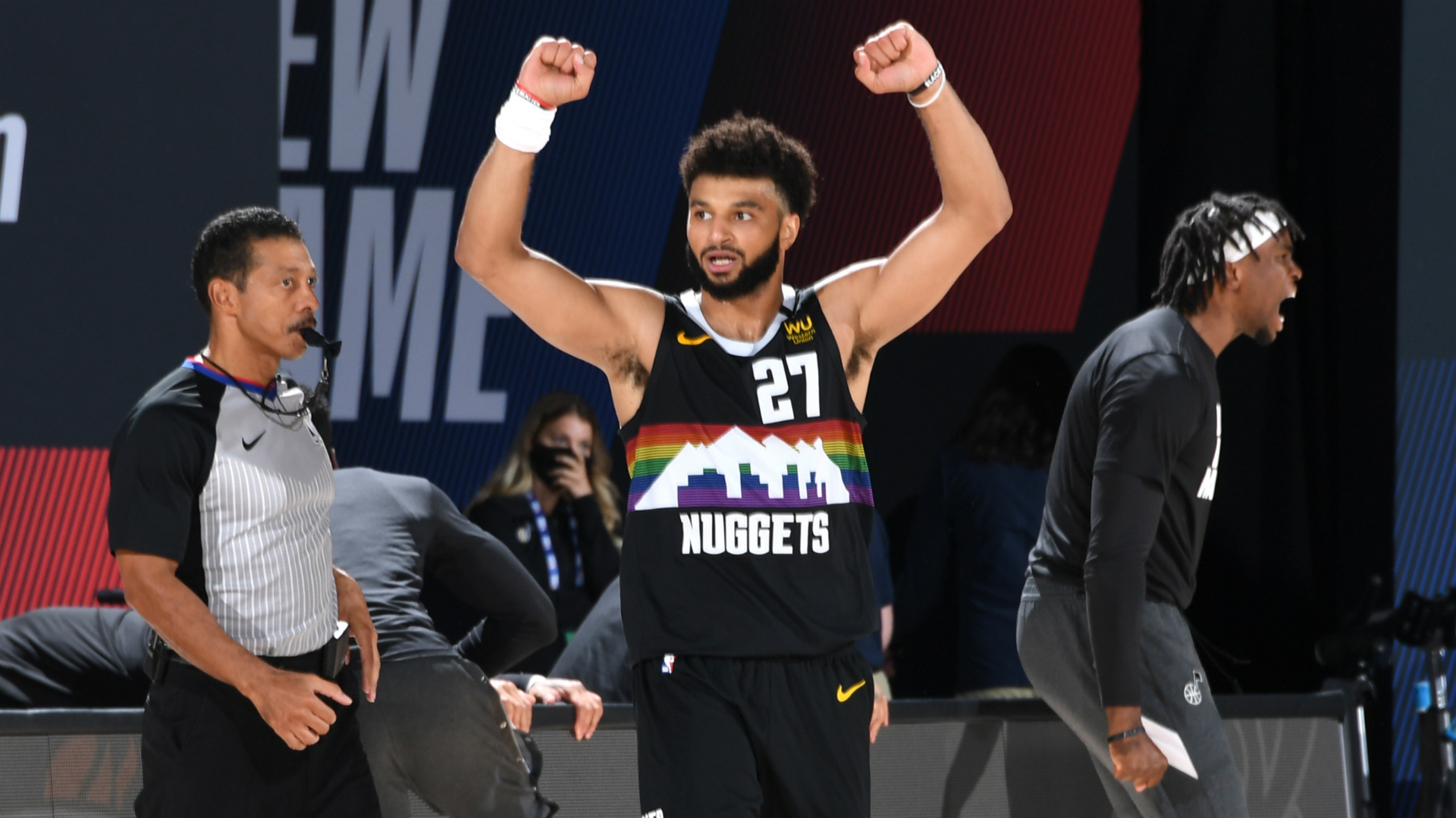 Nuggets win Game 7 to claim wild first-round series, Celtics lead Raptors 2-0 in NBA playoffs