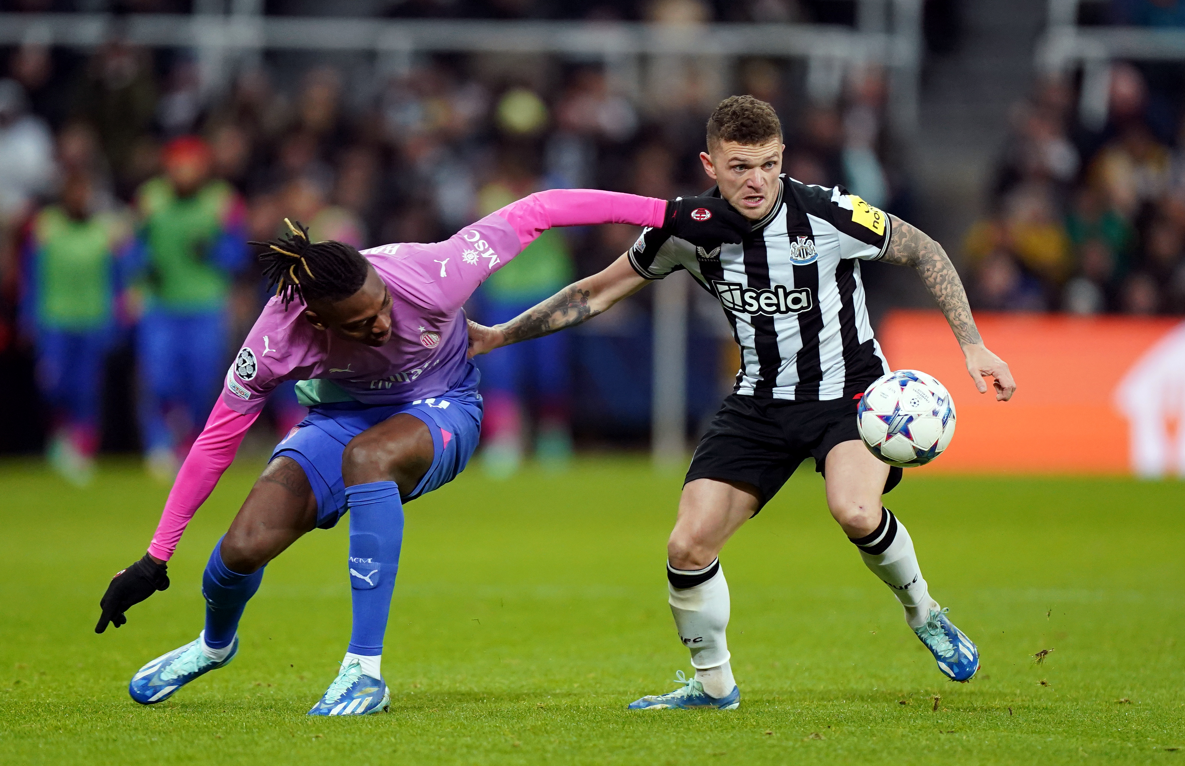Newcastle full-back Kieran Trippier will miss the Premier League clash with Fulham through suspension