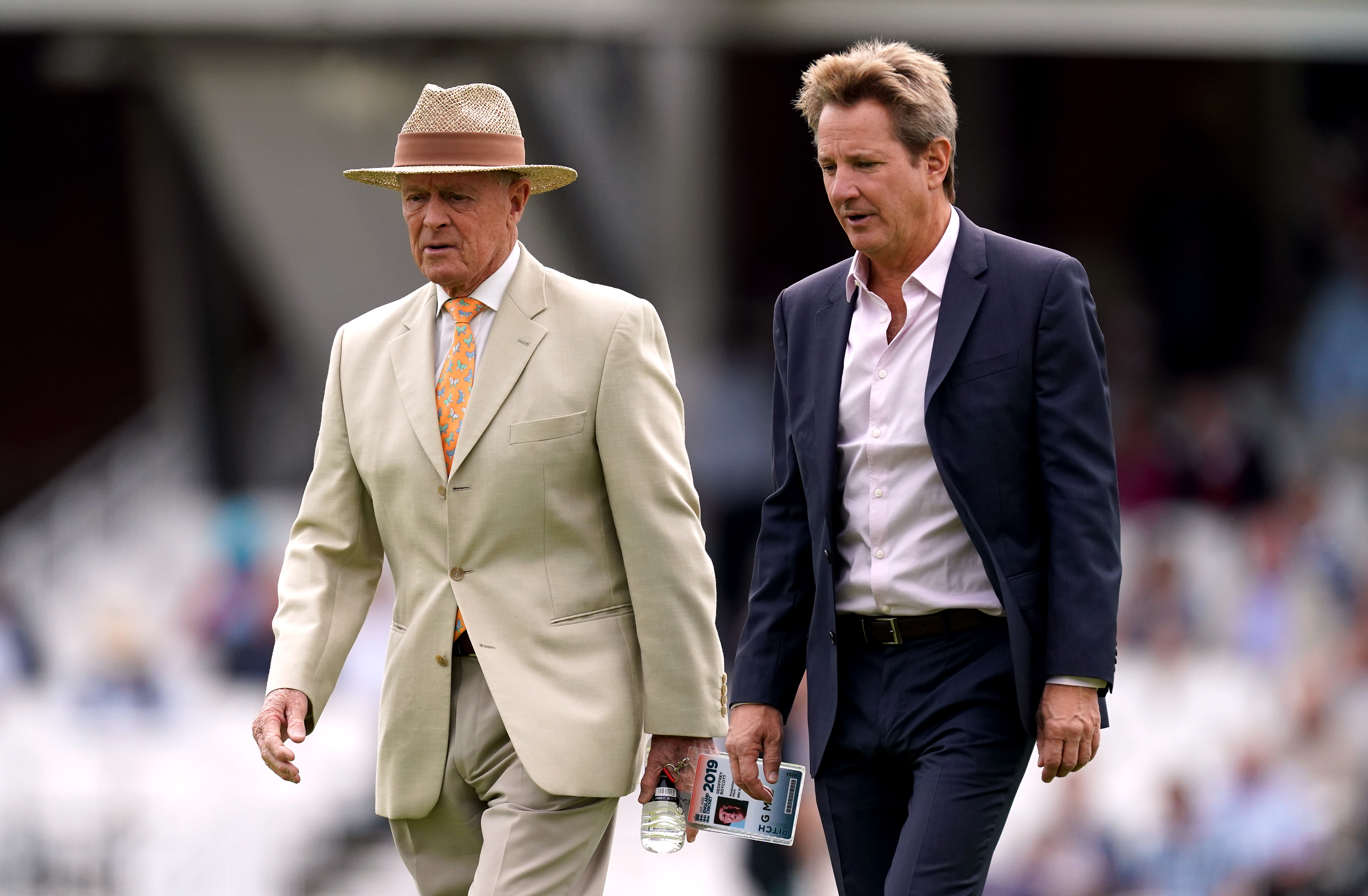 Mark Nicholas, right, will serve as the next MCC president from October (John Walton/PA)