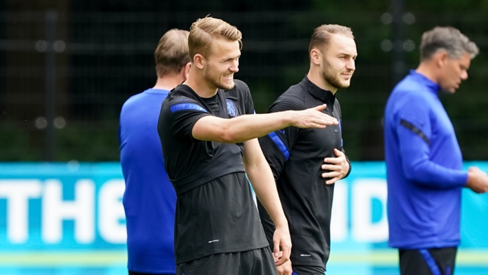 Matthijs de Ligt in Netherlands training