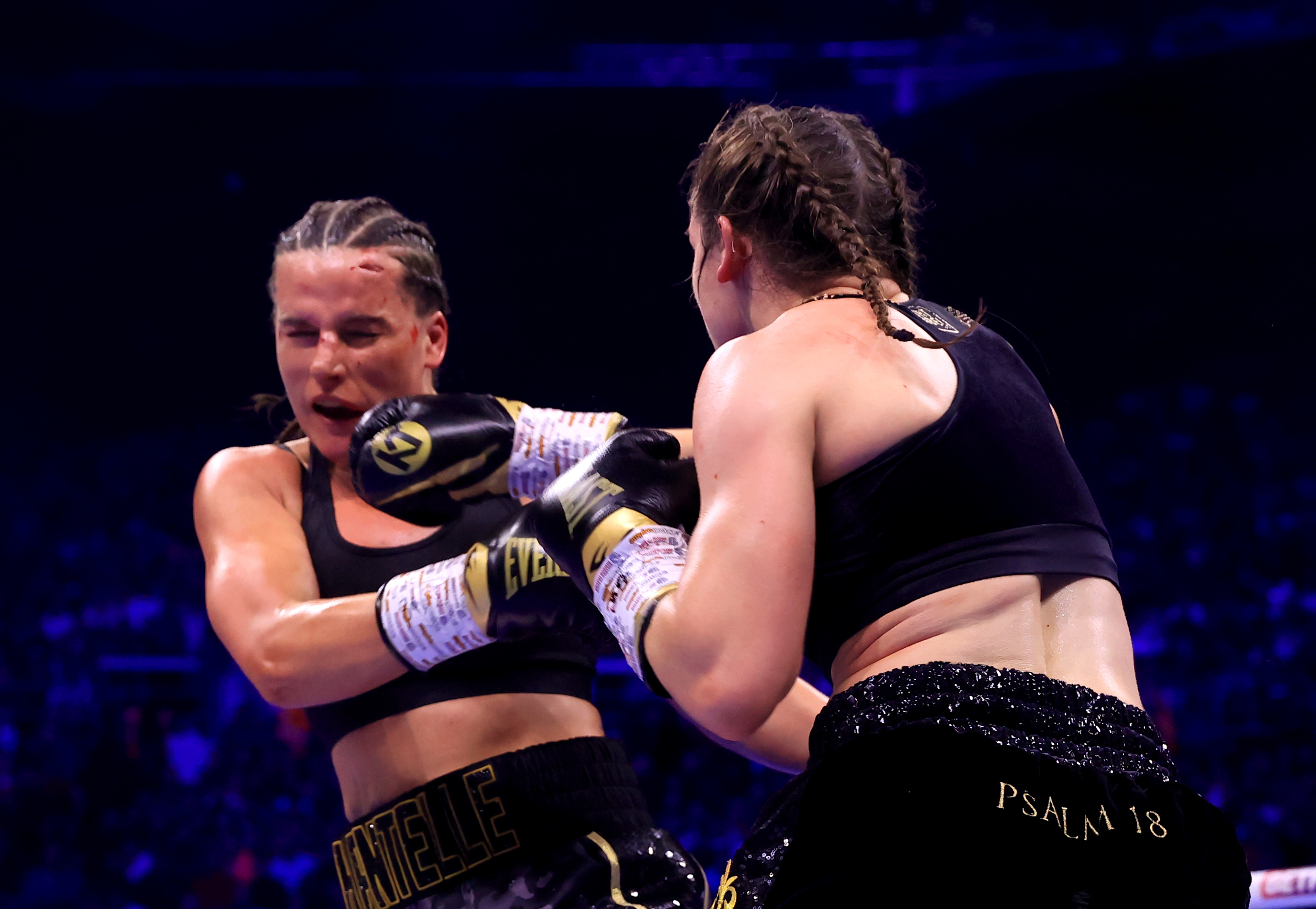 Katie Taylor lands a punch