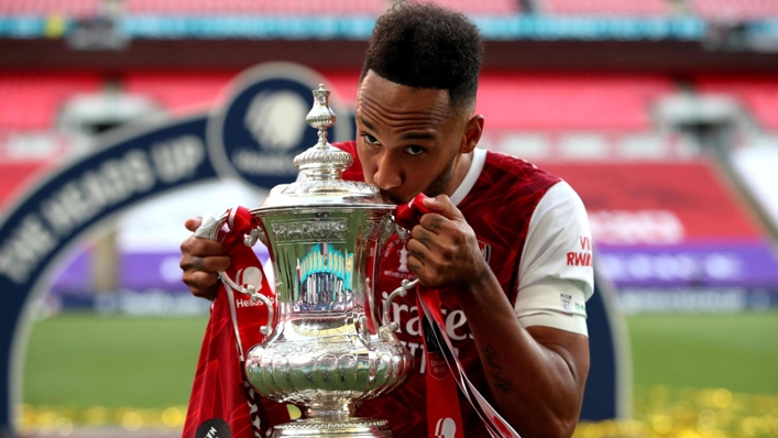 Pierre-Emerick Aubameyang inspired Arsenal to victory in the 2020 FA Cup final (Adam Davy/PA)