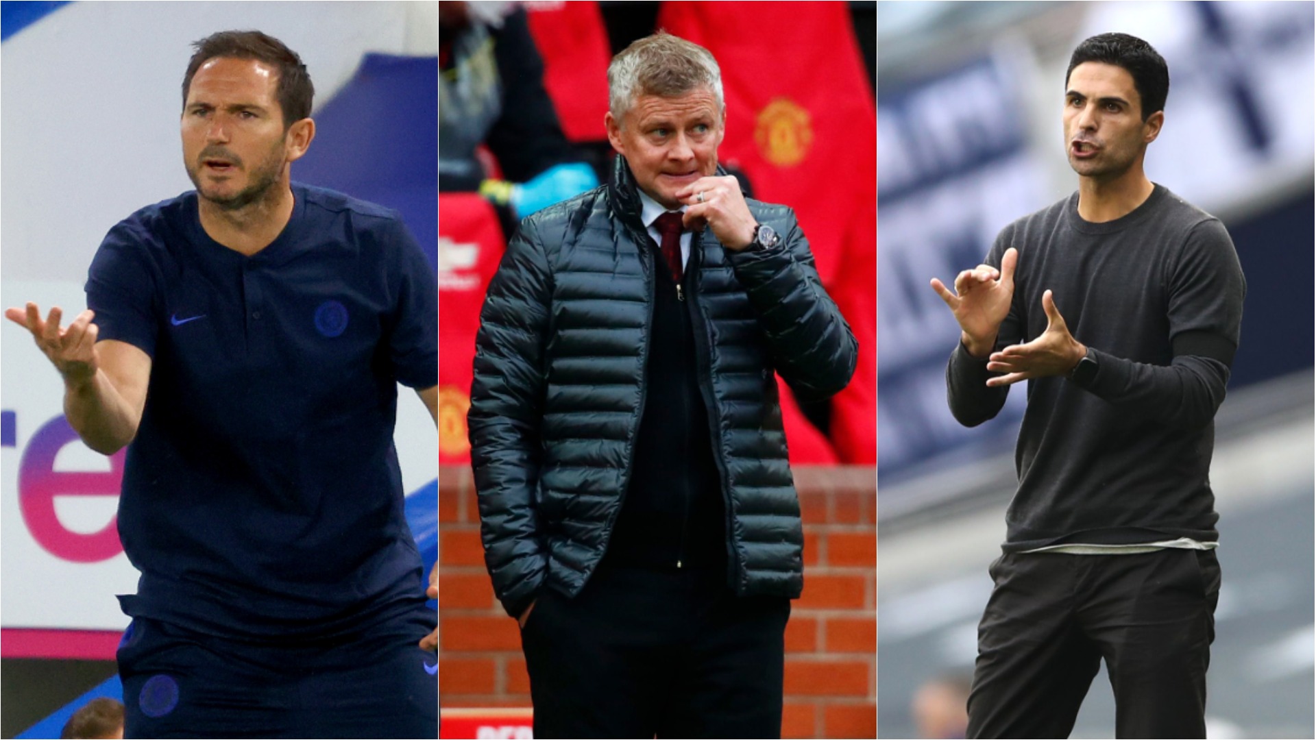 Arteta v Lampard v Solskjaer: Are Arsenal, Chelsea and Man Utd improving?