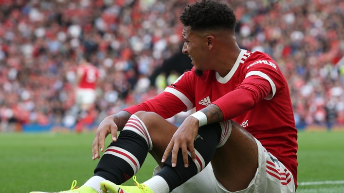 Manchester United's Jadon Sancho could be set to miss the rest of the season