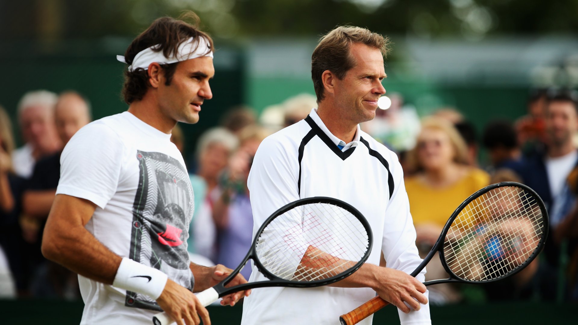 Roger Federer and Stefan Edberg