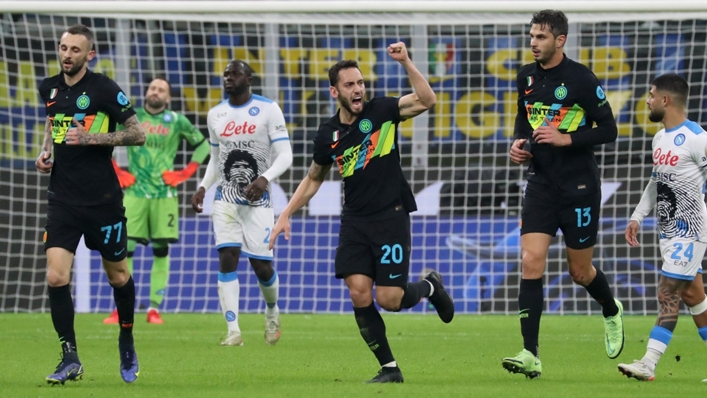 Hakan Calhanoglu was the star of the show against Napoli for Inter.