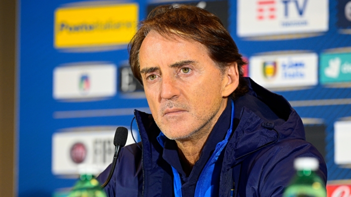 Italy head coach Roberto Mancini