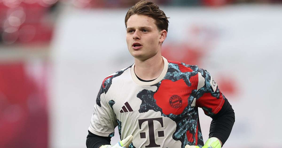 Bayern Munich goalkeeper Jonas Urbig could be in line to win two titles this season.