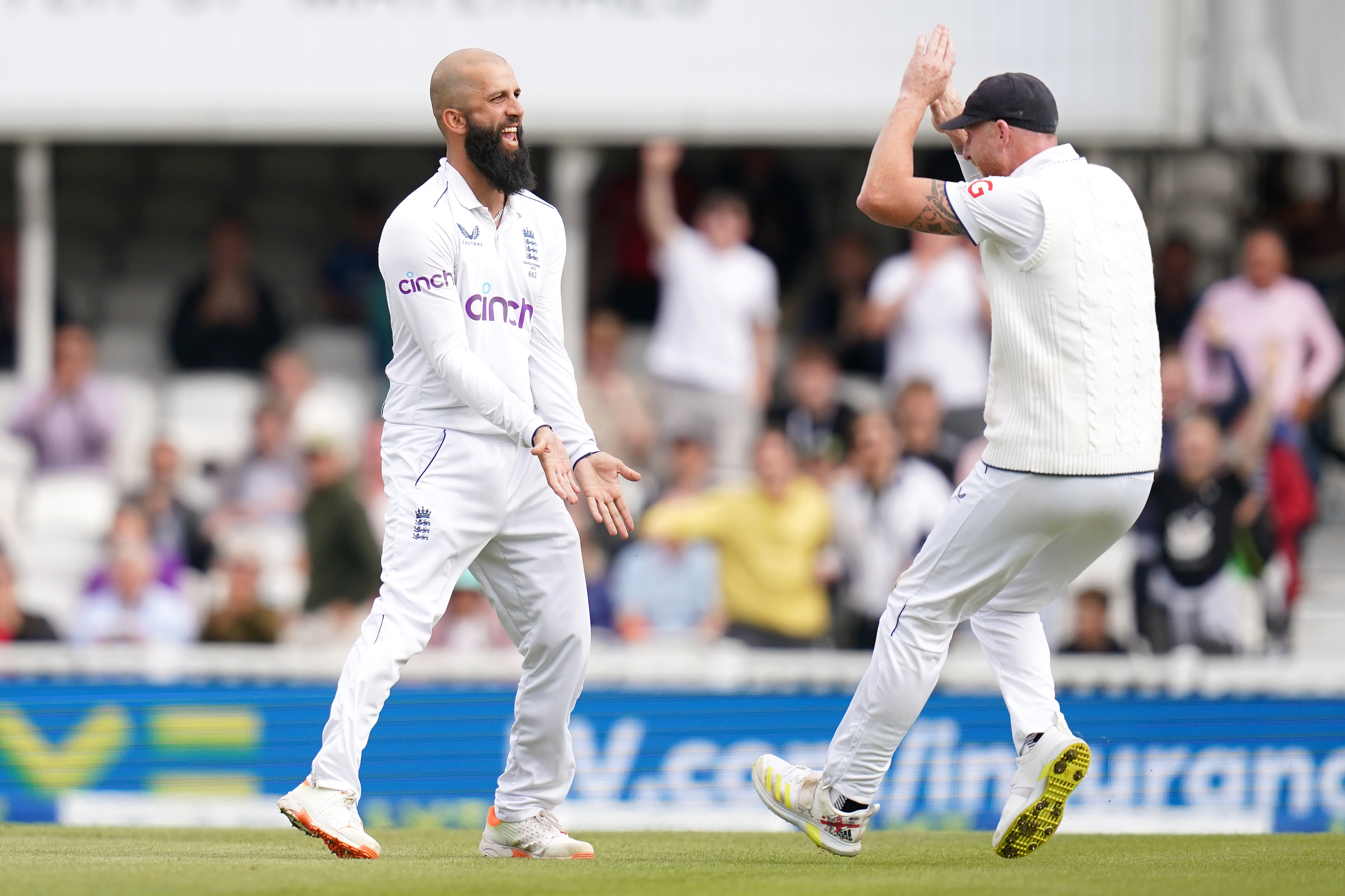 Moeen Ali, left, made key contributions during the Ashes (John Walton/PA)