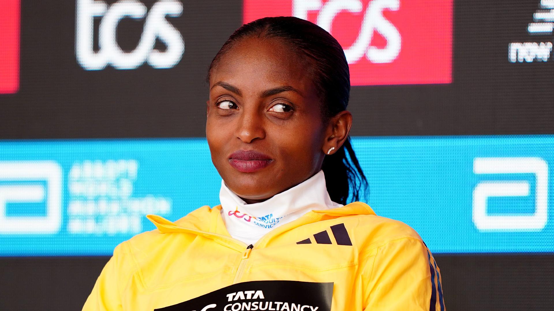 World record holder Tigst Assefa out to make history in first London Marathon