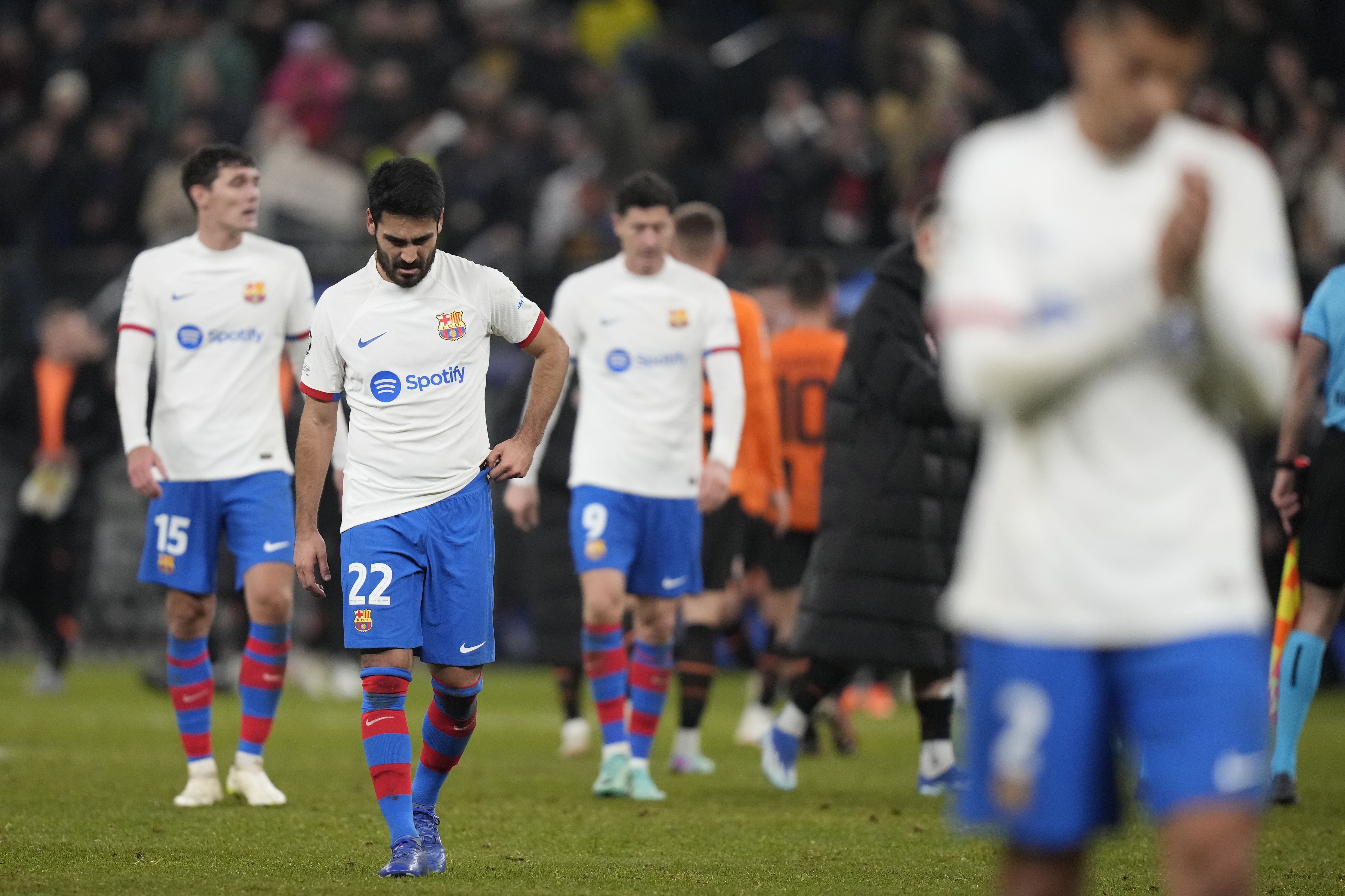 Barcelona were stunned by Shakhtar