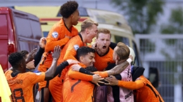 The Netherlands celebrate a last-gasp winner at the European Under-21 Championship.
