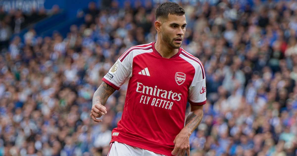 Bruno Guimaraes in Arsenal colours