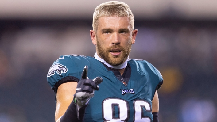 Zach Ertz in his final game for the Philadelphia Eagles