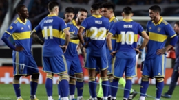 Benedetto (fourth left) was involved in an altercation with team-mate Zambrano