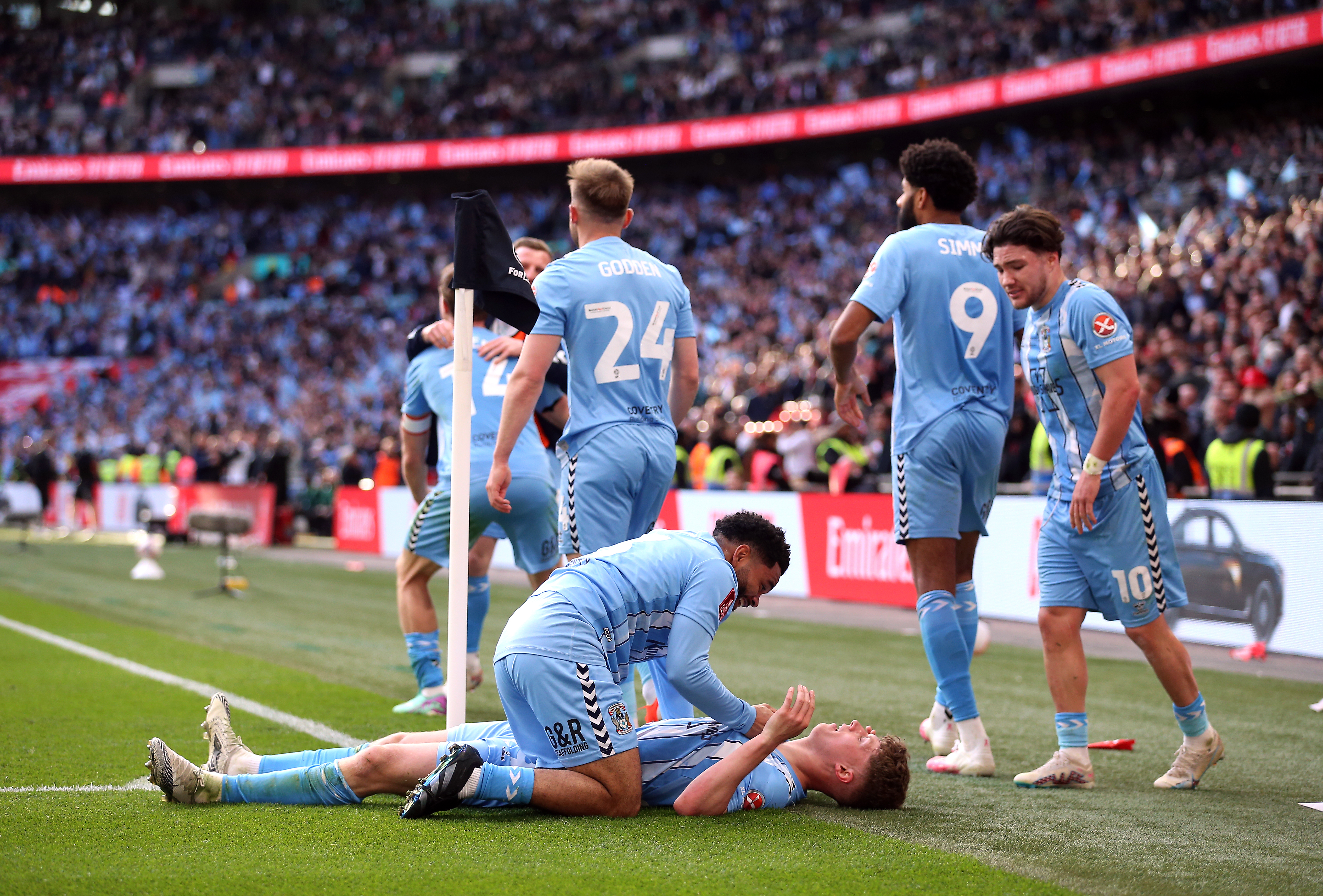 Victor Torp thought he had won it for Coventry