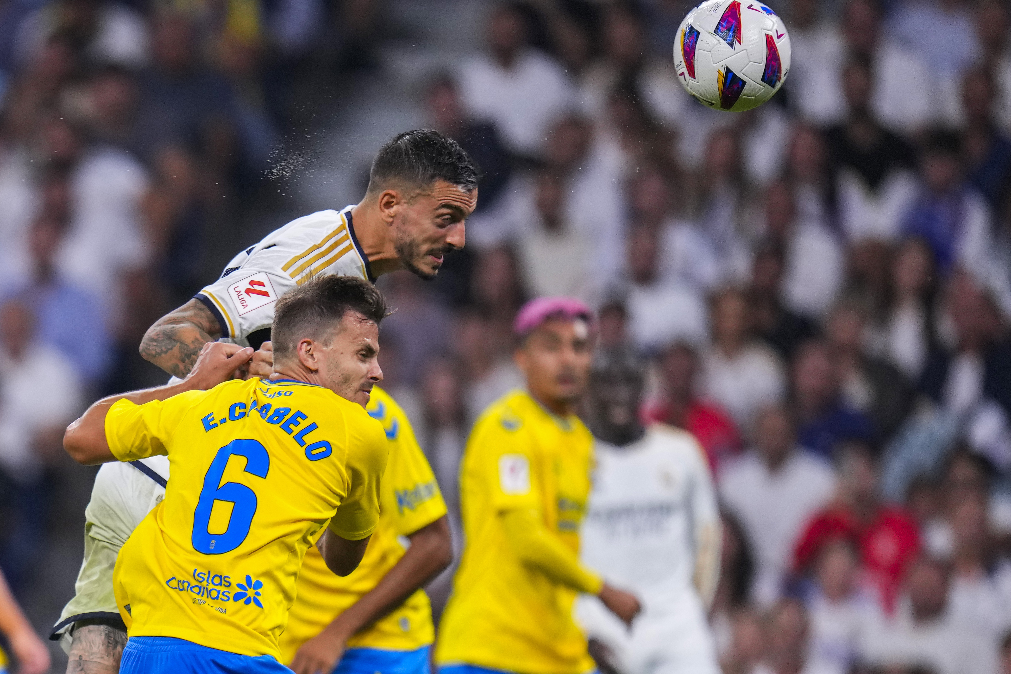 Joselu heads in Real Madrid's second goal