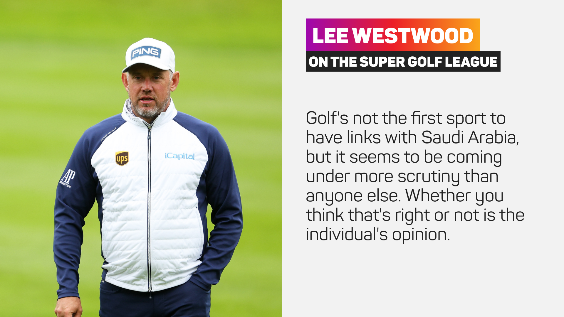 Westwood 'and many others' requesting release for Saudi-backed LIV Golf