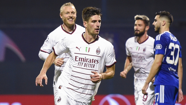 Matteo Gabbia put Milan in front at Dinamo Zagreb