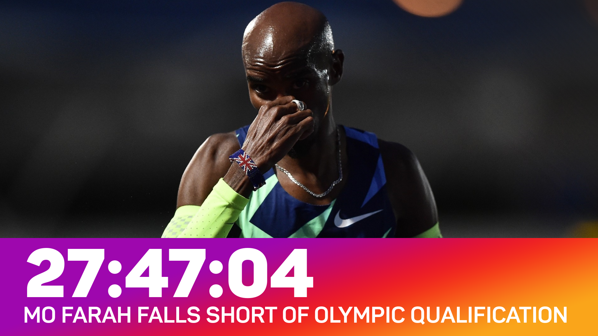 Mo Farah's efforts were not enough in Manchester