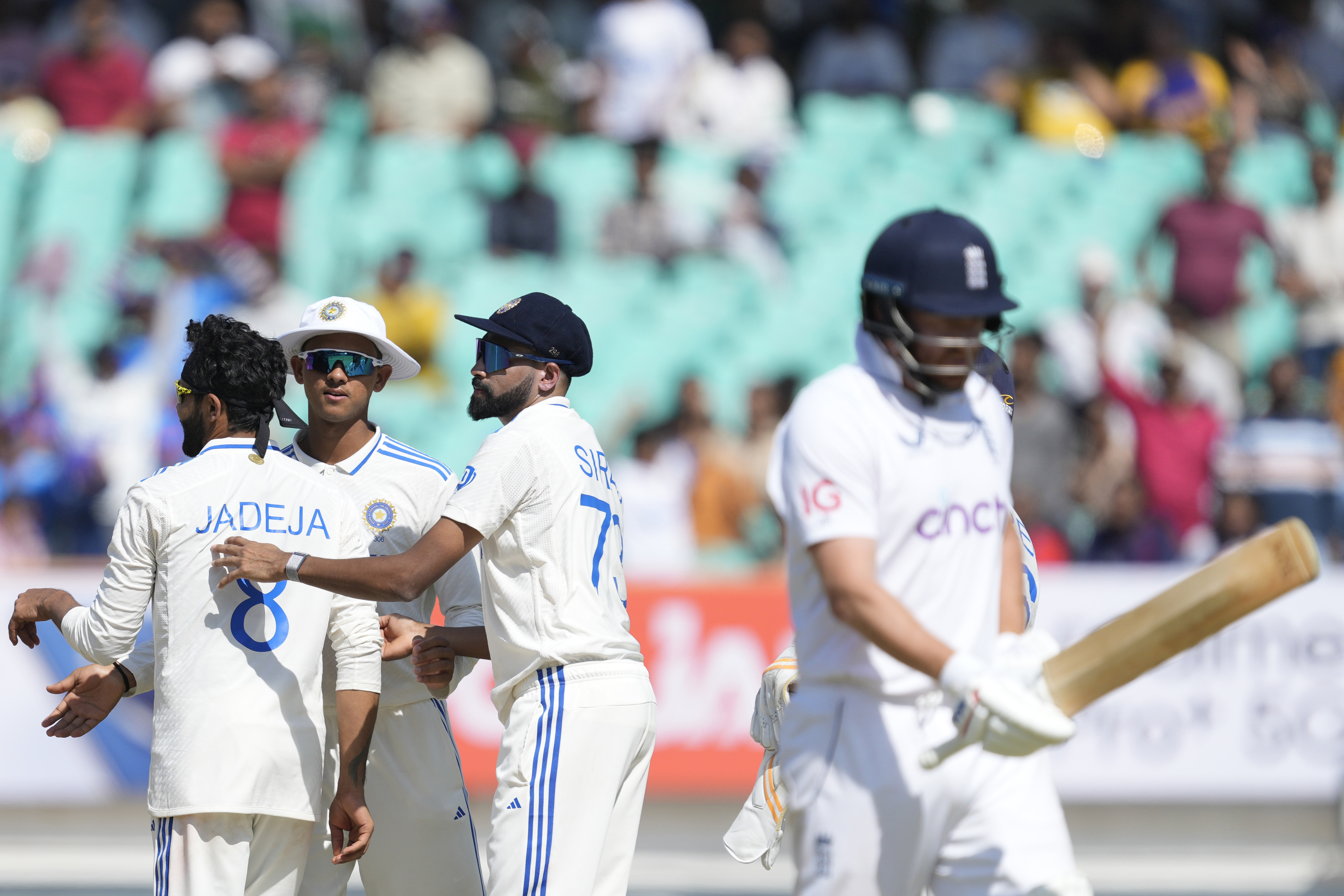 Jonny Bairstow, right, has struggled in this series (Ajit Solanki/AP)