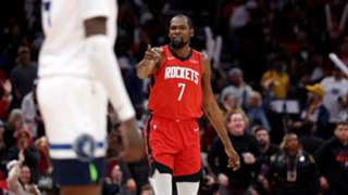 Durant motivated by 3-point struggles in Rockets' win over Wolves