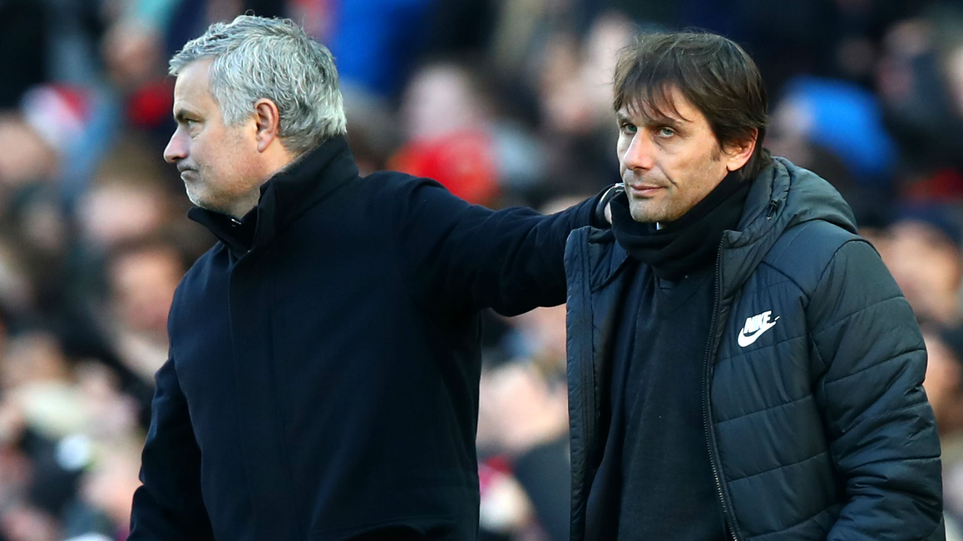 Image result for Mourinho reluctant to comment on Conte handshake