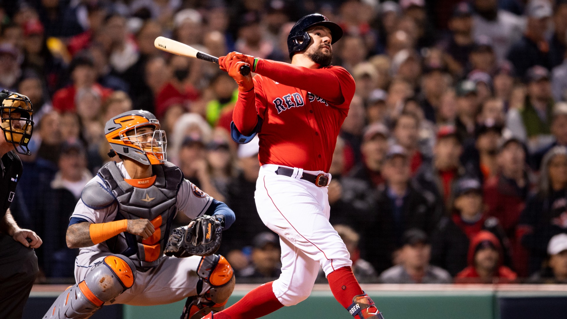 Kyle Schwarber revelled in a moment of history for the Boston Red Sox