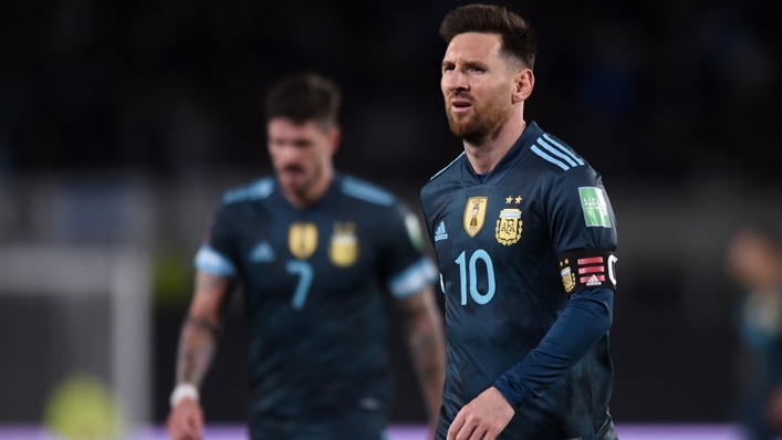 Lionel Messi following Argentina's win over Peru