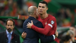 Cristiano Ronaldo scored twice in Roberto Martinez's first match in charge of Portugal