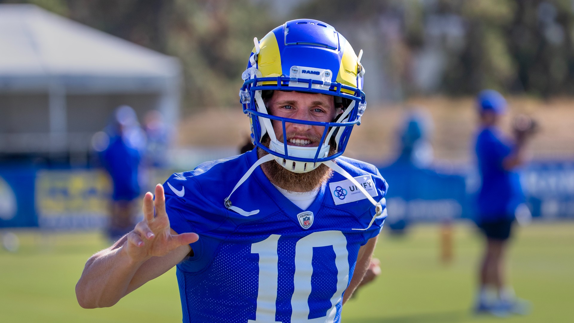 Los Angeles Rams star receiver Cooper Kupp leaves practice with hamstring injury on Tuesday