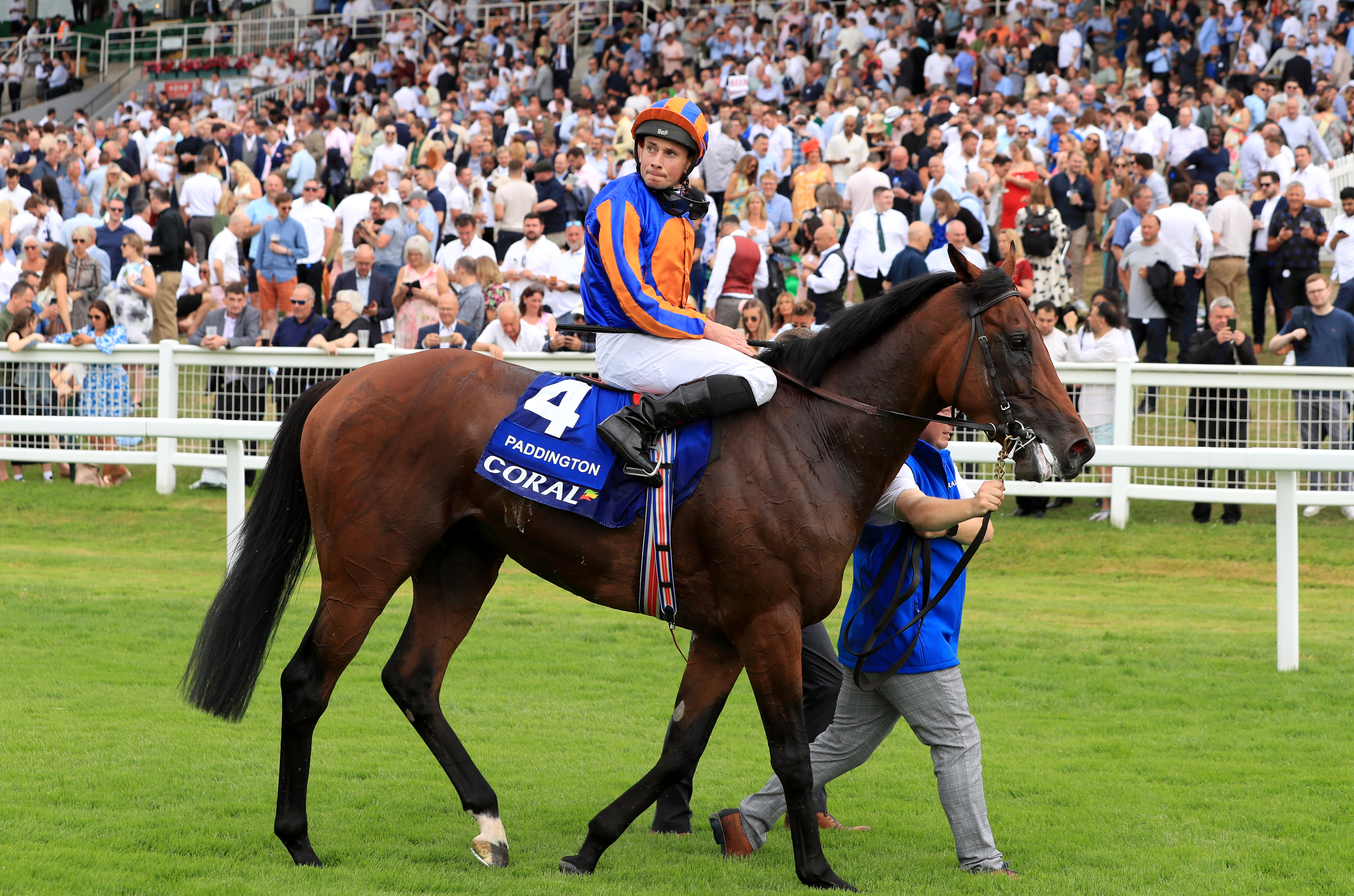 Paddington and Ryan Moore after winning the Coral-Eclipse