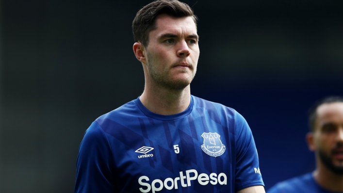 Defender Michael Keane is in line to return to the Everton side on Thursday