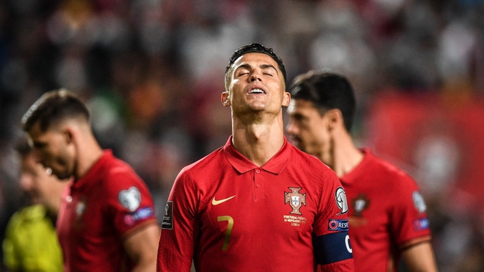 Cristiano Ronaldo following Portugal's loss to Serbia